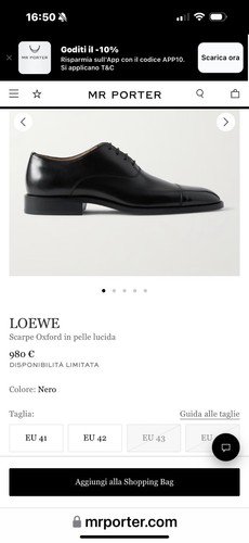 Loewe derby classic pelle - classic, in