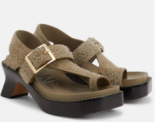 Sandalo loewe easy kaki nuovo - loewe,